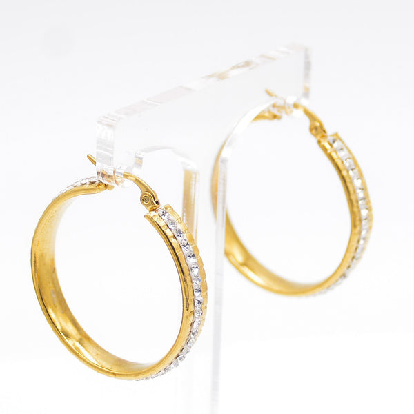 14k Gold Over Stainless Steel Hoop Earrings – Timeless Elegance with Modern Durability