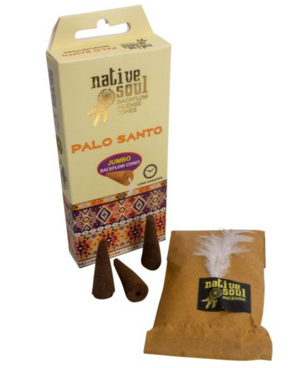 Palo Santo Backflow Incense Cones – Sacred Aroma for Healing and Harmony
