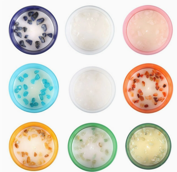 Zodiac Gemstone Crystal Candles
