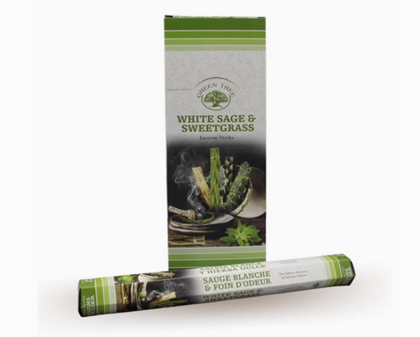 White Sage & Sweetgrass Incense
