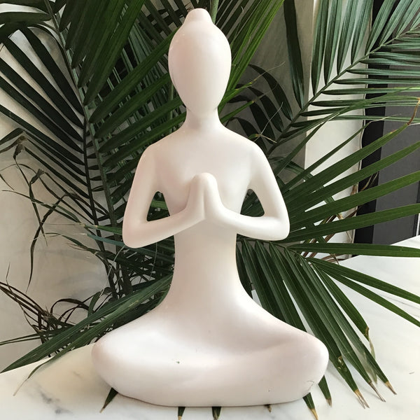 Ceramic Lotus Pose Statue – A Symbol of Serenity and Balance