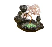 Backflow Incense Gemstone Tree Rose Quartz